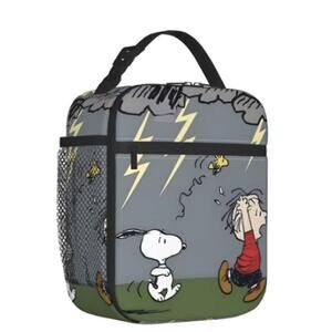 New Snoopy & Linus Stormy Weather Lunch Bag/Bento Box, For Work or School